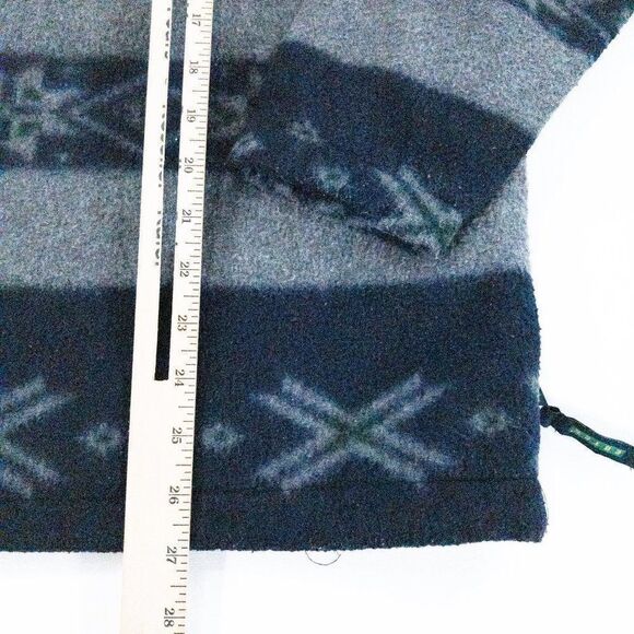 Eddie Bauer Ebtek Fleece Jacket Mens XS 1/4 Zip Pullover Blue Gray Sweater - Picture 10 of 12